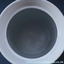 Load image into Gallery viewer, Vintage Grimwades Style White Hooped Household Jar or Canister. LENTILS (black letters)
