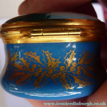 Load image into Gallery viewer, Halcyon Days (Bilston and Battersea) Enamel Christmas Box 1979
