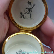 Load image into Gallery viewer, Halcyon Days (Bilston and Battersea) Enamel Christmas Box 1979
