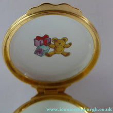 Load image into Gallery viewer, Vintage Halcyon Days Enamels Christmas Box 1995. Bundle of Christmas Presents. Excellent Condition
