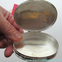 Load image into Gallery viewer, Vintage Solid Silver Box with Unique Enamels Painting of Stag in Scottish Highlands
