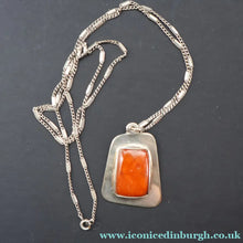 Load image into Gallery viewer, Vintage Handmade Danish Stering Silver Pendant. Signed EGM on the reverse - Scandinavian Jewellery
