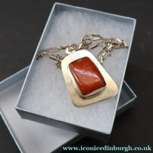 Load image into Gallery viewer, Vintage Handmade Danish Stering Silver Pendant. Signed EGM on the reverse - Scandinavian Jewellery
