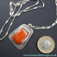Load image into Gallery viewer, Vintage Handmade Danish Stering Silver Pendant. Signed EGM on the reverse - Scandinavian Jewellery
