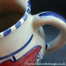 Load image into Gallery viewer, Vintage HONITON POTTERY Stoneware Jug with Hand Painted Viking Galleon Design Around the Top
