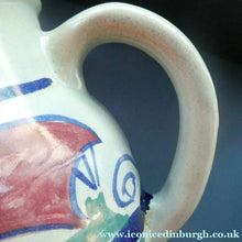 Load image into Gallery viewer, Vintage HONITON POTTERY Stoneware Jug with Hand Painted Viking Galleon Design Around the Top
