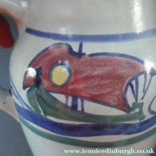 Load image into Gallery viewer, Vintage HONITON POTTERY Stoneware Jug with Hand Painted Viking Galleon Design Around the Top
