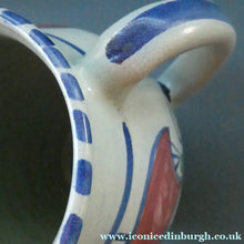 Load image into Gallery viewer, Vintage HONITON POTTERY Stoneware Jug with Hand Painted Viking Galleon Design Around the Top
