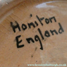 Load image into Gallery viewer, Vintage HONITON POTTERY Stoneware Jug with Hand Painted Viking Galleon Design on Each Side
