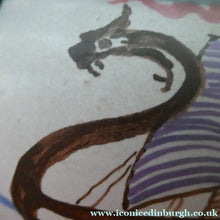 Load image into Gallery viewer, Vintage HONITON POTTERY Stoneware Jug with Hand Painted Viking Galleon Design on Each Side
