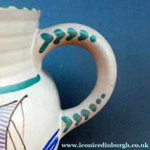 Load image into Gallery viewer, Vintage HONITON POTTERY Stoneware Jug with Hand Painted Viking Galleon Design on Each Side
