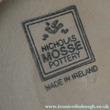 Load image into Gallery viewer, TWO Large Irish Ceramic Mugs by Nicholas Mosse. Spongeware Iris and Clementis Designs
