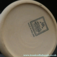Load image into Gallery viewer, TWO Large Irish Ceramic Mugs by Nicholas Mosse. Spongeware Iris and Clementis Designs
