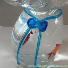Load image into Gallery viewer, Vintage Italian Murano Glass GOLDFISH IN A BAG Model. Signed Oscar Zanetti
