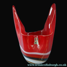 Load image into Gallery viewer, Large Vintage JAPANESE Marti / Multi Glass (Fukuoka) Vase with Original Sticker
