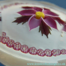 Load image into Gallery viewer, LIMITED EDITION 1983 Caithness Glass Paperweight. Entitled "Winter Flower" by William Manson
