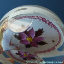 Load image into Gallery viewer, LIMITED EDITION 1983 Caithness Glass Paperweight. Entitled "Winter Flower" by William Manson
