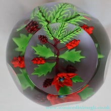 Load image into Gallery viewer, Vintage LIMITED EDITION 1986 Caithness Glass Paperweight. Entitled "Winter Bouquet" by William Manson
