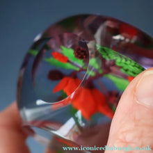 Load image into Gallery viewer, Vintage LIMITED EDITION 1986 Caithness Glass Paperweight. Entitled "Winter Bouquet" by William Manson
