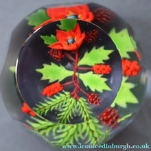 Load image into Gallery viewer, Vintage LIMITED EDITION 1986 Caithness Glass Paperweight. Entitled "Winter Bouquet" by William Manson
