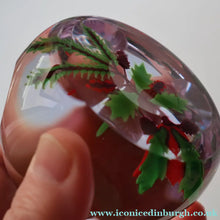 Load image into Gallery viewer, Vintage LIMITED EDITION 1986 Caithness Glass Paperweight. Entitled "Winter Bouquet" by William Manson
