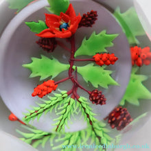 Load image into Gallery viewer, Vintage LIMITED EDITION 1986 Caithness Glass Paperweight. Entitled "Winter Bouquet" by William Manson
