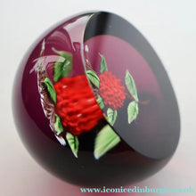 Load image into Gallery viewer, Vintage LIMITED EDITION 1990 Caithness Glass Paperweight. Entitled "Carnation" by William Manson
