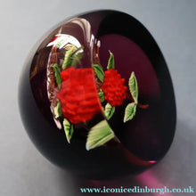 Load image into Gallery viewer, Vintage LIMITED EDITION 1990 Caithness Glass Paperweight. Entitled "Carnation" by William Manson
