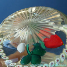 Load image into Gallery viewer, Vintage LIMITED EDITION Caithness Glass Paperweight: Signed Strawberry Blossom by William Manson
