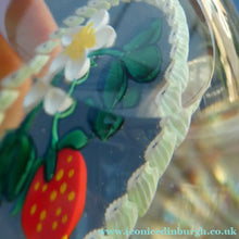 Load image into Gallery viewer, Vintage LIMITED EDITION Caithness Glass Paperweight: Signed Strawberry Blossom by William Manson
