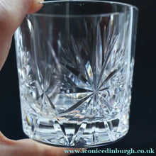Load image into Gallery viewer, Vintage LOT OF FIVE 1960s Edinburgh Crystal Whisky Tumblers STAR OF EDINBURGH Pattern. 3 1/4 inches (Signed) - VINTAGE
