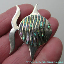 Load image into Gallery viewer, Mexican Silver Fish Brooch
