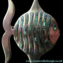 Load image into Gallery viewer, Mexican Silver Fish Brooch
