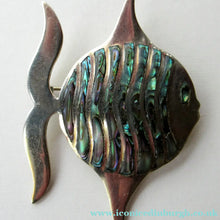 Load image into Gallery viewer, Mexican Silver Fish Brooch
