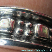 Load image into Gallery viewer, Vintage Mexican Silver Hinged Bracelet Brutalist Design
