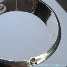 Load image into Gallery viewer, Vintage Mexican Silver Hinged Bracelet Brutalist Design
