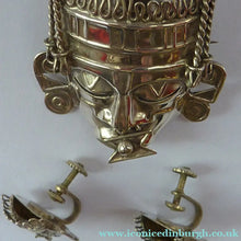 Load image into Gallery viewer, Vintage MEXICAN Taxco SILVER Mayan / Aztec Brooch PLUS Matching Screw On Earrings
