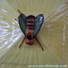 Load image into Gallery viewer, Vintage Mid-Century Continental Honey Pot or Box with Bee Finial on the Lid
