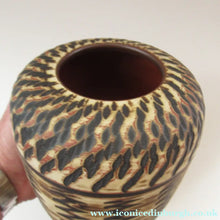 Load image into Gallery viewer, Vintage Mid-Century Modern Sgraffito Terracotta Vase; Possibly by Alfred Krupp for Wekara - European Ceramics
