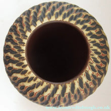 Load image into Gallery viewer, Vintage Mid-Century Modern Sgraffito Terracotta Vase; Possibly by Alfred Krupp for Wekara
