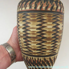 Load image into Gallery viewer, Vintage Mid-Century Modern Sgraffito Terracotta Vase; Possibly by Alfred Krupp for Wekara - European Ceramics
