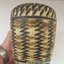 Load image into Gallery viewer, Vintage Mid-Century Modern Sgraffito Terracotta Vase; Possibly by Alfred Krupp for Wekara - European Ceramics
