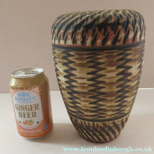Load image into Gallery viewer, Vintage Mid-Century Modern Sgraffito Terracotta Vase; Possibly by Alfred Krupp for Wekara

