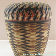 Load image into Gallery viewer, Vintage Mid-Century Modern Sgraffito Terracotta Vase; Possibly by Alfred Krupp for Wekara
