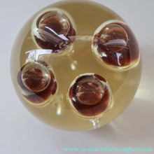 Load image into Gallery viewer, Vintage MIDTON CRAFTS 1970s SCOTTISH Acrylic Paperweight with Bubble Inclusions

