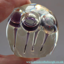 Load image into Gallery viewer, Vintage MIDTON CRAFTS 1970s SCOTTISH Acrylic Paperweight with Bubble Inclusions
