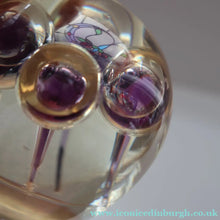 Load image into Gallery viewer, Vintage MIDTON CRAFTS 1970s SCOTTISH Acrylic Paperweight with Bubble Inclusions

