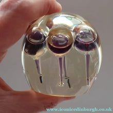 Load image into Gallery viewer, Vintage MIDTON CRAFTS 1970s SCOTTISH Acrylic Paperweight with Bubble Inclusions
