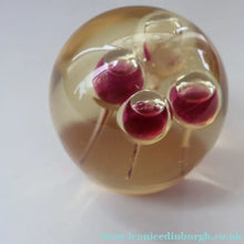 Load image into Gallery viewer, Vintage MIDTON CRAFTS 1970s SCOTTISH Acrylic Paperweight with Bubble Inclusions
