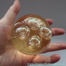 Load image into Gallery viewer, Vintage MIDTON CRAFTS 1970s SCOTTISH Acrylic Paperweight with Bubble Inclusions
